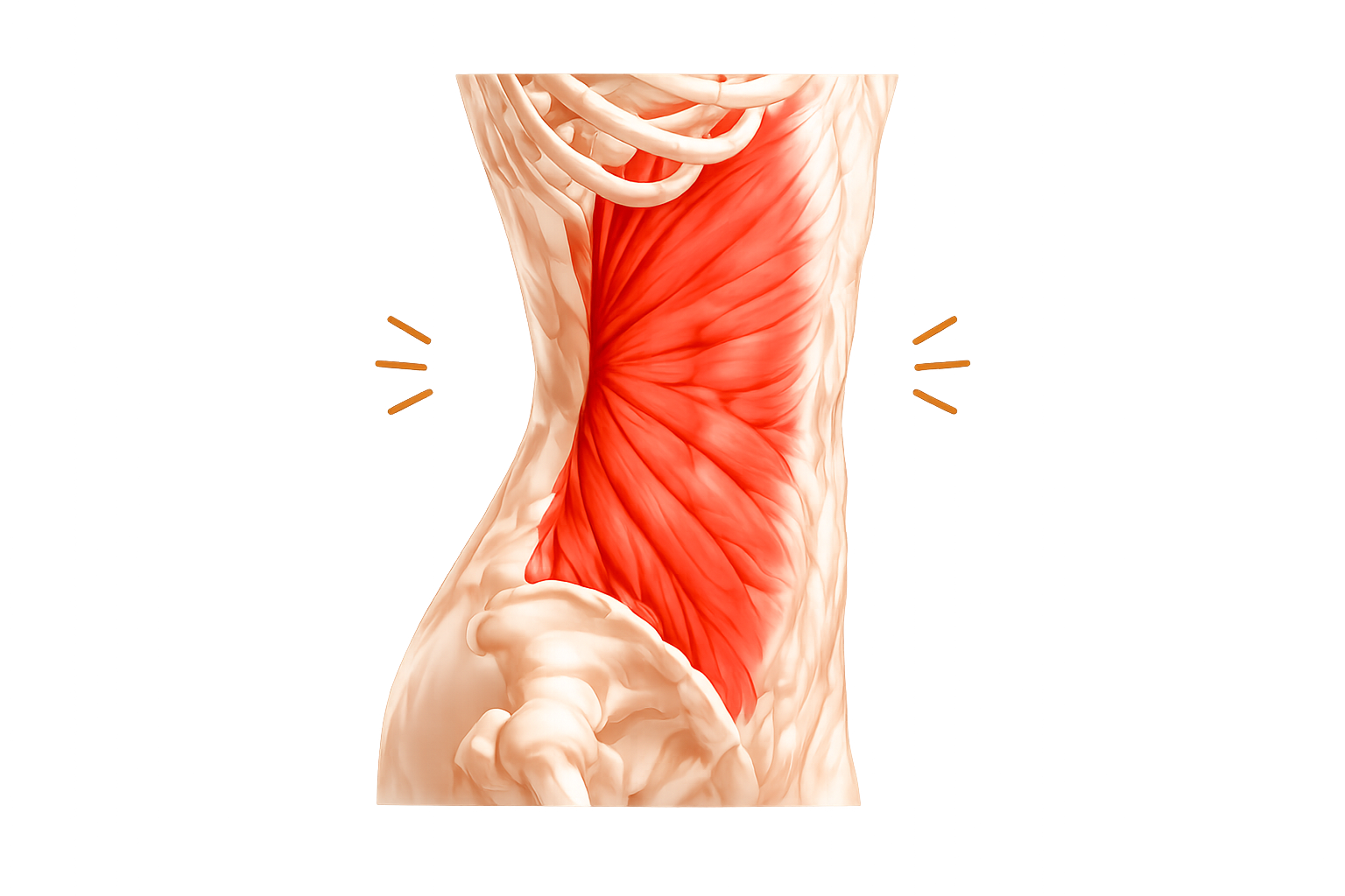 腹斜筋のイラスト
